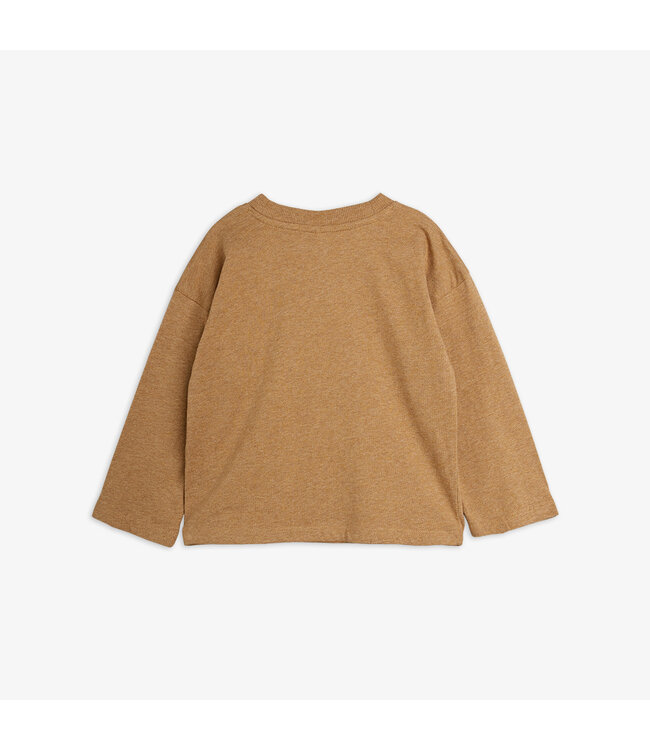 Panther sp melange ls tee Brown By Mini Rodini