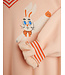 Rabbits sp sweatshirt Pink By Mini Rodini