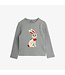 Rabbit application ls top Grey Melange By Mini Rodini