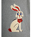 Rabbit application ls top Grey Melange By Mini Rodini