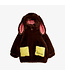 Rabbit ear faux fur jacket Brown By Mini Rodini