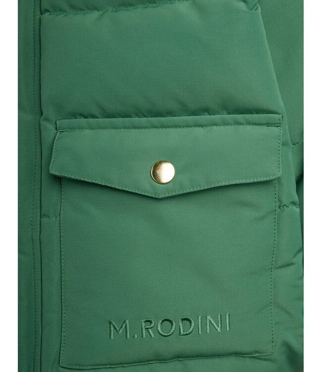 Solid heavy puffer Green By Mini Rodini