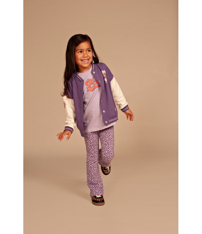 girls sweat cardigan Grape By Stains & Stories