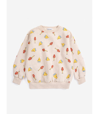 Bobo Choses Mush Monster Duo all over sweatshirt OFFWHITE by Bobo Choses
