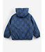 Almost MoirÃ© all over reversible anorak NAVY BLUE by Bobo Choses