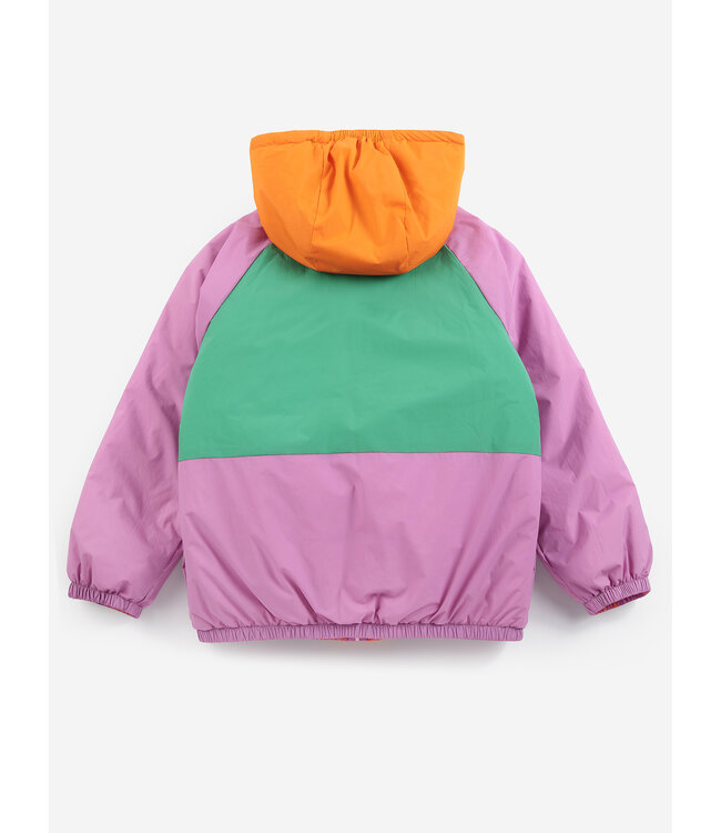 Almost MoirÃ© all over reversible anorak FUCHSIA by Bobo Choses