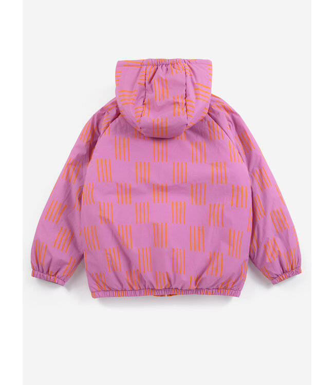 Almost MoirÃ© all over reversible anorak FUCHSIA by Bobo Choses