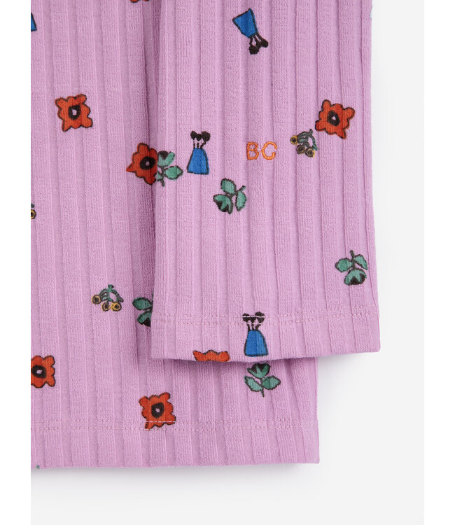 Blossom all over turtleneck T-shirt PINK by Bobo Choses