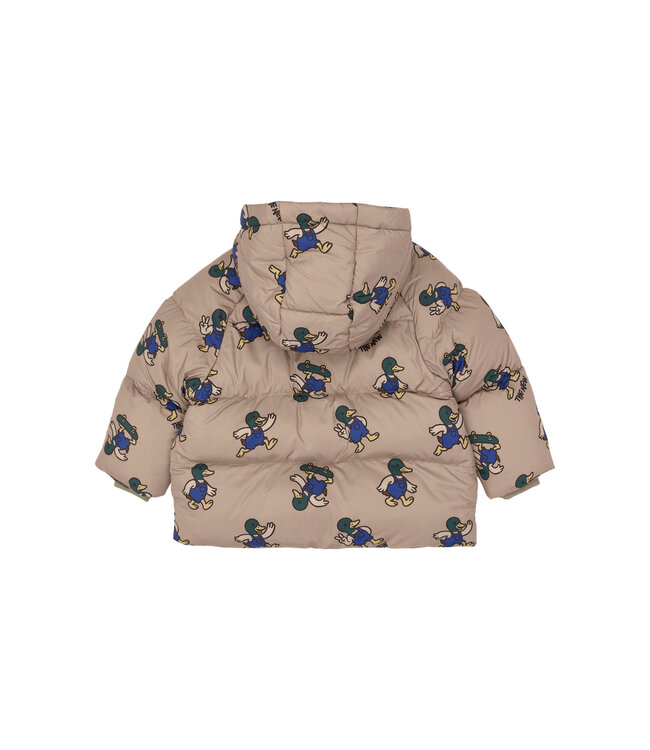 TNSTUwe Puffer Jacket Taupe Gray AOP TN By The New