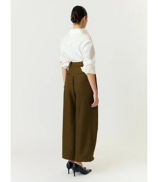 Y.A.S. YASCOLERA MW ANKLE PANT S. Dark Olive by Y.A.S.