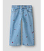 NMFROSE WIDE EMB JEANS 4711-ZA Medium Blue Denim FLOWER EMB by Name it