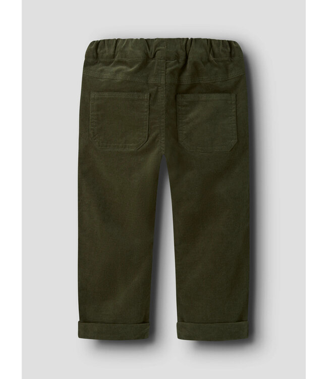NMMBEN REGULAR CORD WL PANT 4609-YT Olive Night by Name it