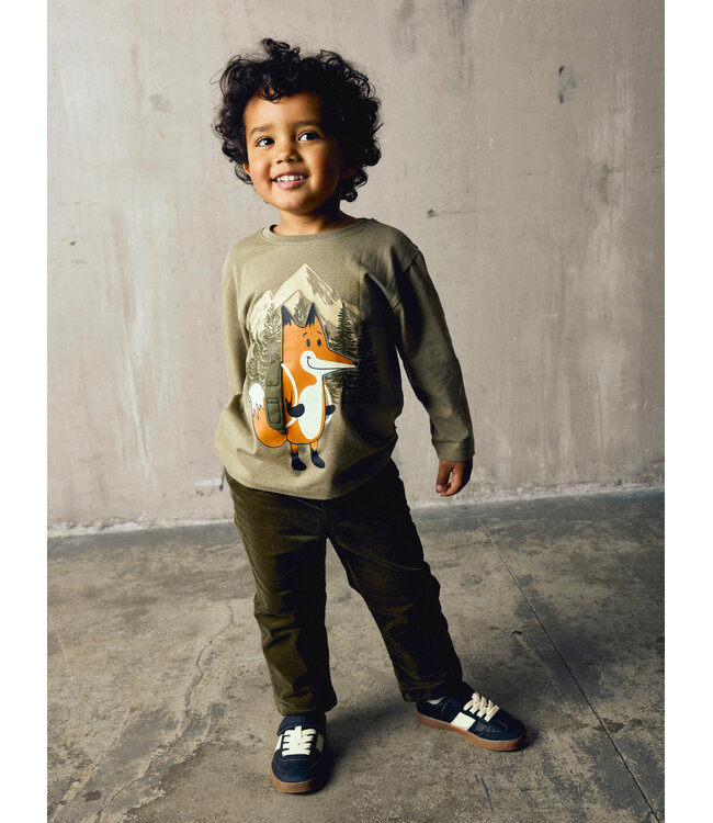 NMMBEN REGULAR CORD WL PANT 4609-YT Olive Night by Name it