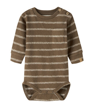 Lil' Atelier NBMOBY LS LOOSE BODY LIL Teak TURTLEDOVE by Lil' Atelier