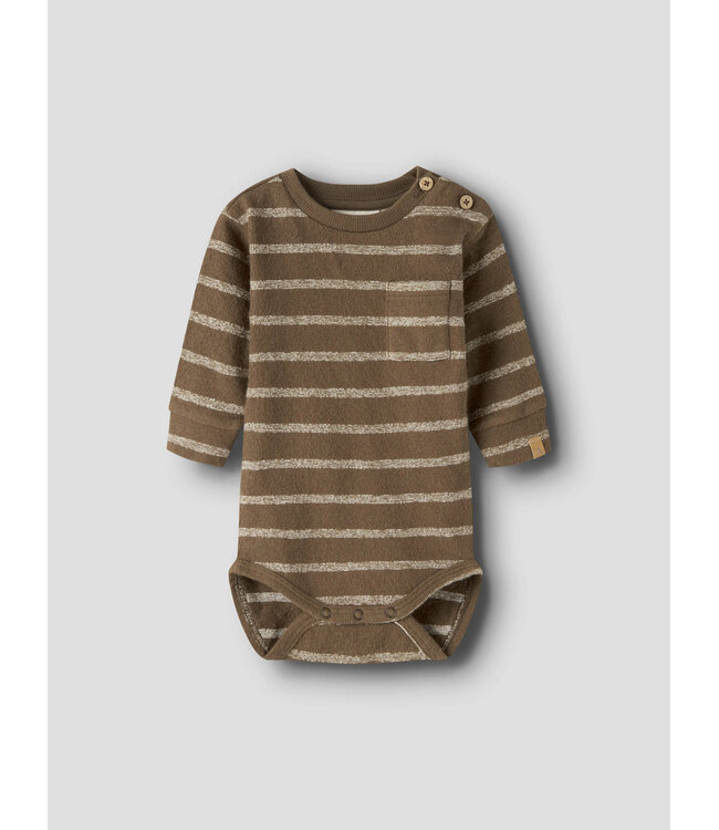 NBMOBY LS LOOSE BODY LIL Teak TURTLEDOVE by Lil' Atelier
