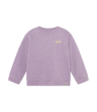 Oversized Sweater Backprint Purple Melange By Daily7