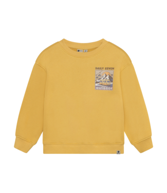 Oversized Sweater Backprint Fall Leaf By Daily7