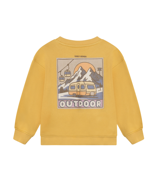 Oversized Sweater Backprint Fall Leaf By Daily7