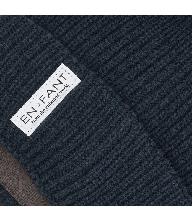 Beanie w. Lining Parisian Night By En Fant