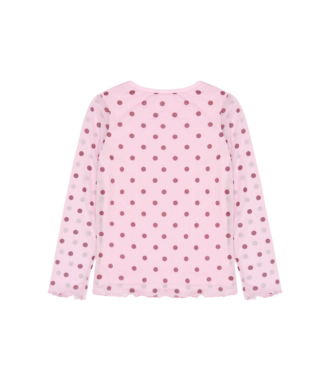 TNVandelia L_S Mesh Tee Pink Lavender AOP TN by The New