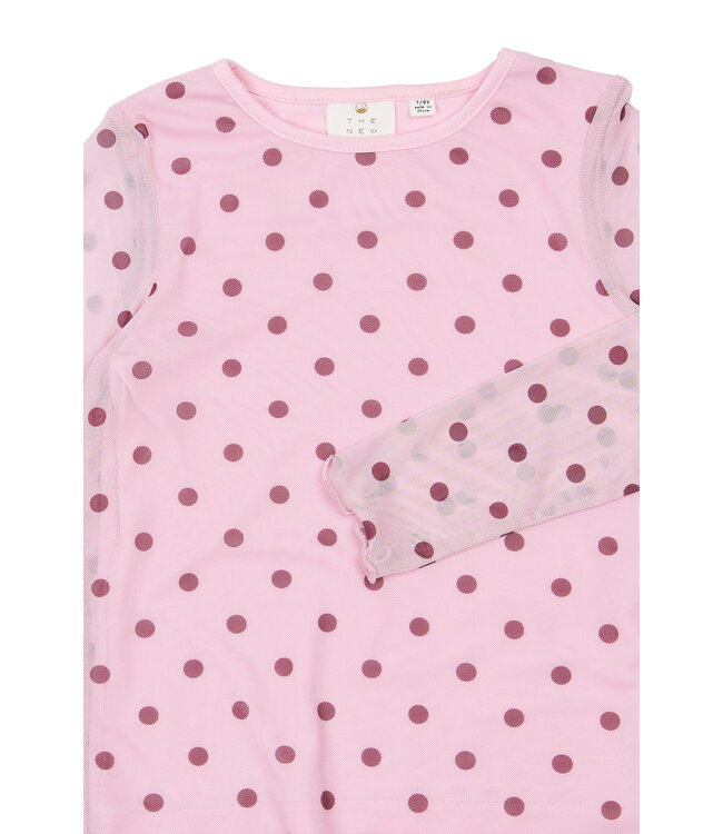TNVandelia L_S Mesh Tee Pink Lavender AOP TN by The New