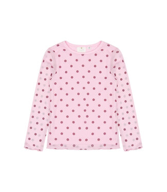The New TNVandelia L_S Mesh Tee Pink Lavender AOP TN by The New