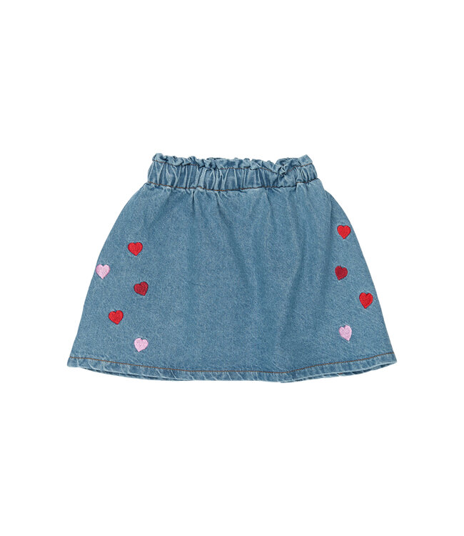 TNSTValora Denim Skirt Light Blue Denim EMB by The New