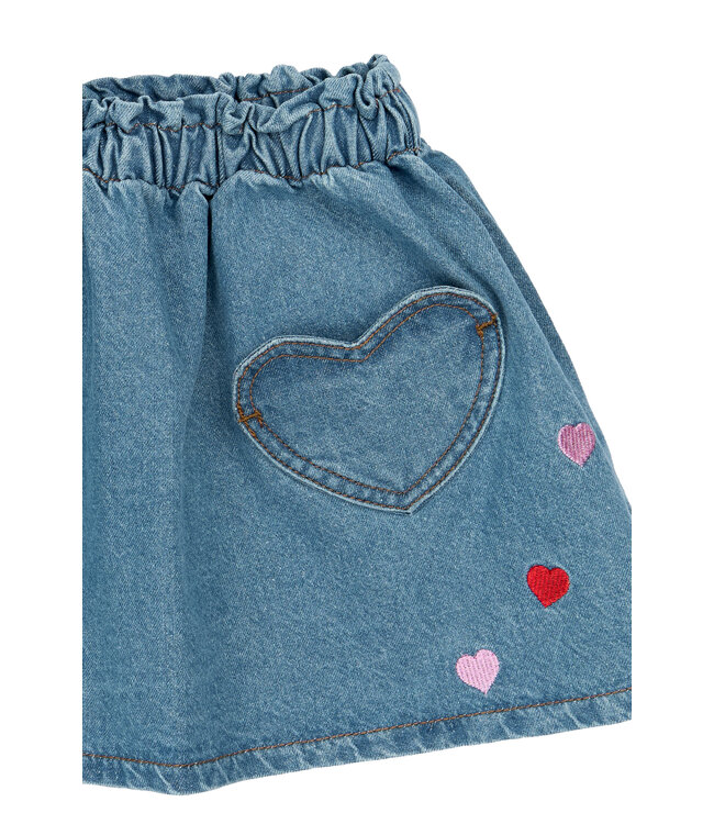 TNSTValora Denim Skirt Light Blue Denim EMB by The New