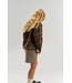 TNVanya OS Denim Overshirt Taupe Gray AOP TN by The New