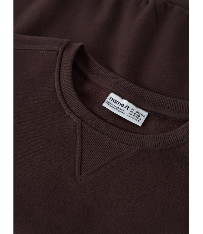 NKMOLAN LS RLX SWEAT BRU BOX Chocolate plum by Name it