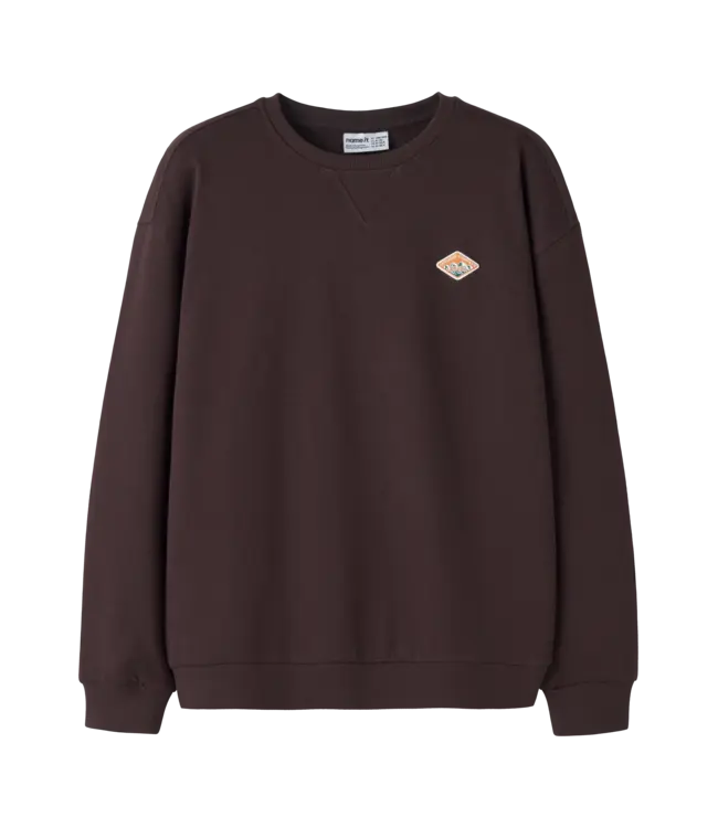 NKMOLAN LS RLX SWEAT BRU BOX Chocolate plum by Name it