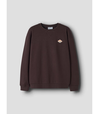 Name it NKMOLAN LS RLX SWEAT BRU BOX Chocolate plum by Name it