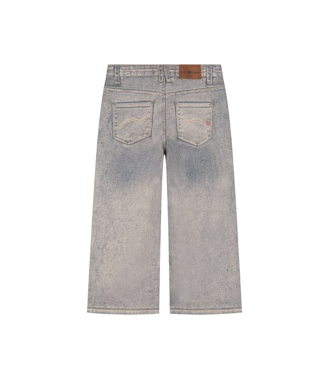 girls denim wide leg Rose Gold by Stains & Stories