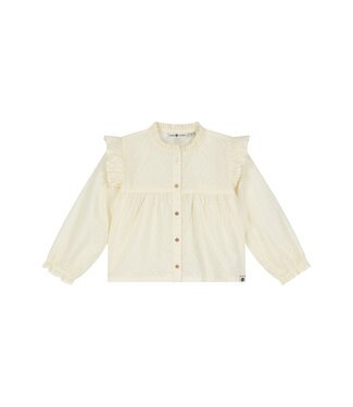 Stains & Stories girls blouse longsleeve Cream by Stains & Stories