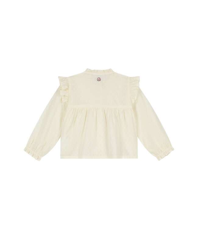 girls blouse longsleeve Cream by Stains & Stories