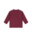 baby t-shirt long sleeve overslag Dark red by a Tiny story