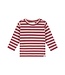baby t-shirt long sleeve streep Dark red by a Tiny story