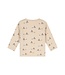 baby t-shirt long sleeve blokjes Beige melange by a Tiny story