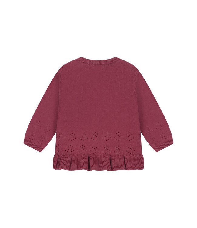 baby pullover Dark red by a Tiny story