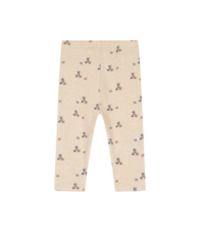 baby pants blokjes Beige melange by a Tiny story