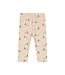 baby pants blokjes Beige melange by a Tiny story