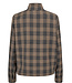 NUKAMALA ZIP SHIRT Dark grey melange by Nümph