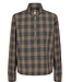 NUKAMALA ZIP SHIRT Dark grey melange by Nümph