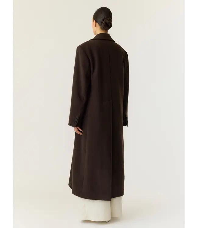 YASROYLA LS WOOL BLEND LONG COAT S. NOOS Coffee Bean by Y.A.S.