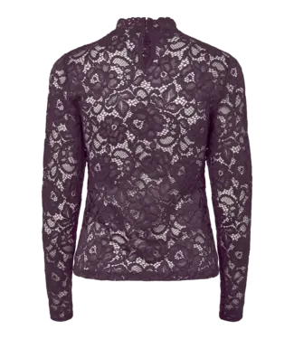 Y.A.S. YASLACEY LS LACE TOP S. NOOS Plum Perfect by Y.A.S.