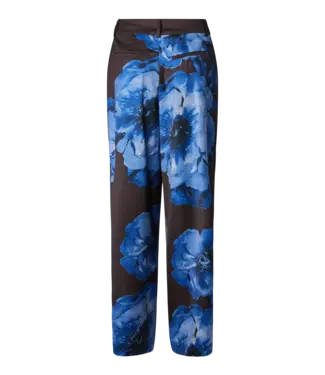 Y.A.S. YASARLENE HW PANT S. - SHOW Chocolate Brown ARLENE AOP by Y.A.S.