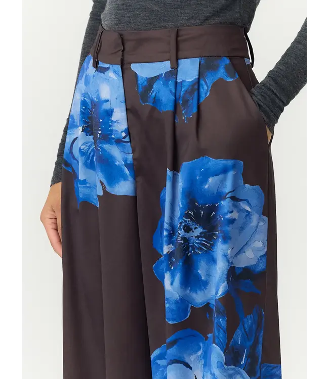 YASARLENE HW PANT S. - SHOW Chocolate Brown ARLENE AOP by Y.A.S.