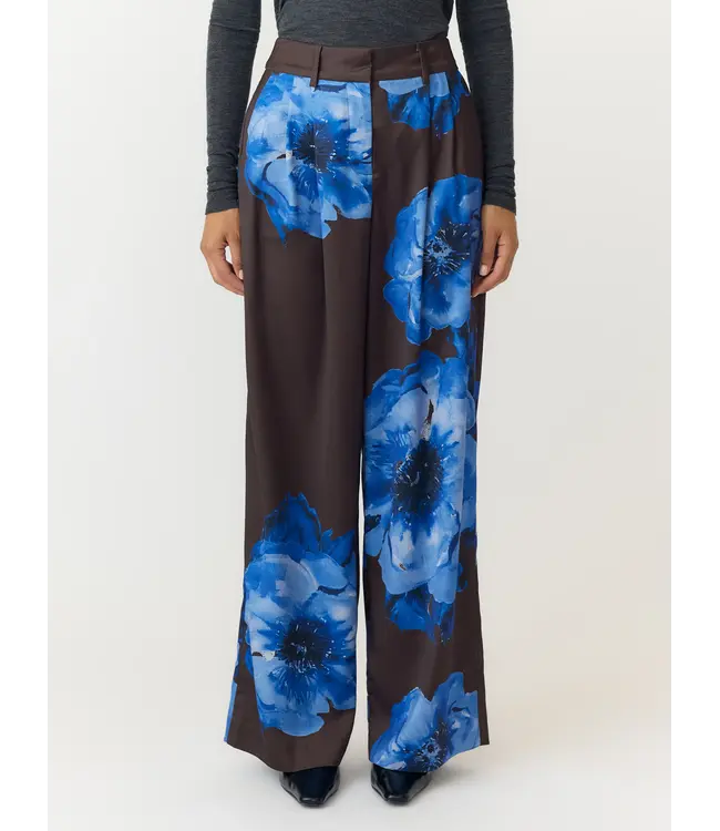 YASARLENE HW PANT S. - SHOW Chocolate Brown ARLENE AOP by Y.A.S.