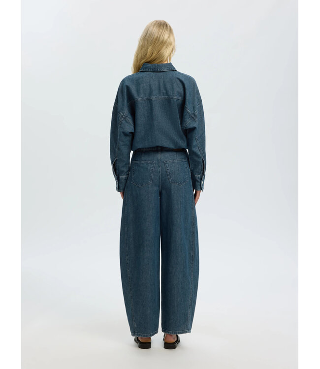 SLWBELLA BATSLEEVE DENIM SHIRT Medium Blue Denim by Selected women