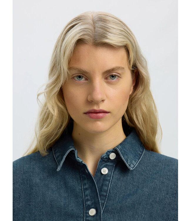 SLWBELLA BATSLEEVE DENIM SHIRT Medium Blue Denim by Selected women